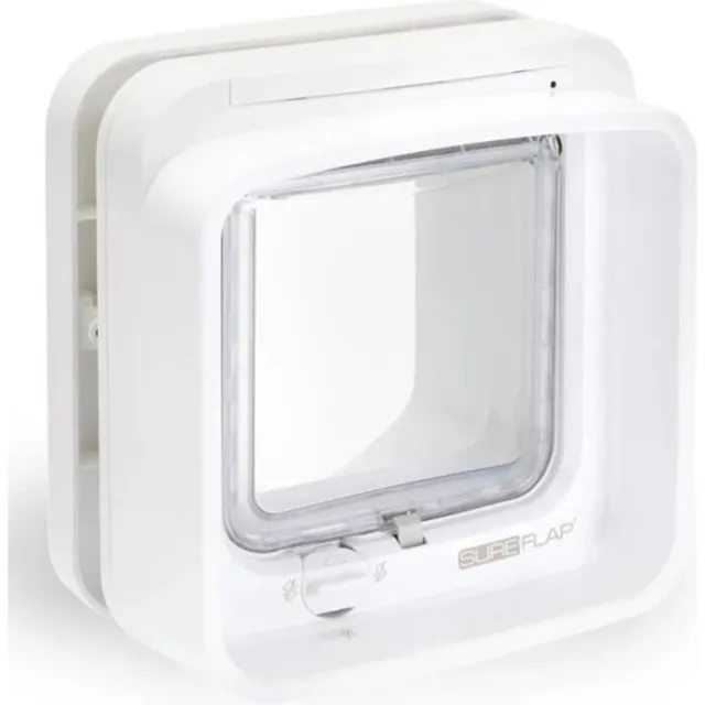 SUREFLAP Chatiere a puce électronique DualScan - Blanc - 142 mm x 120 mm (Mémor