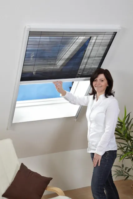 Dachfenster Plissee - Fliegengitter für Dachfenster - Insektenschutz Rollo TOP