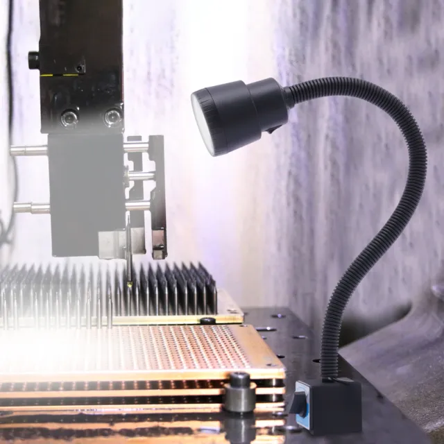 Lampada LED 220 V 5 W luce di lavoro base magnetica luce flessibile per fresatrice CNC
