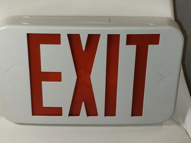 LED Exit Sign Emergency Light Compact Combo Double/single face