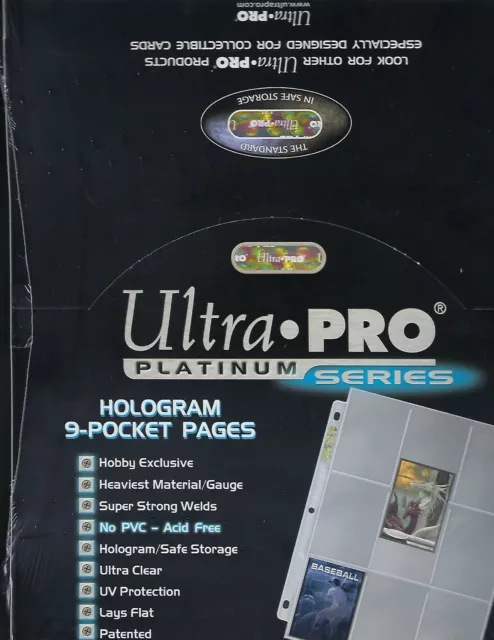 10 Ultra PRO Platino 9 Tasca Pagine