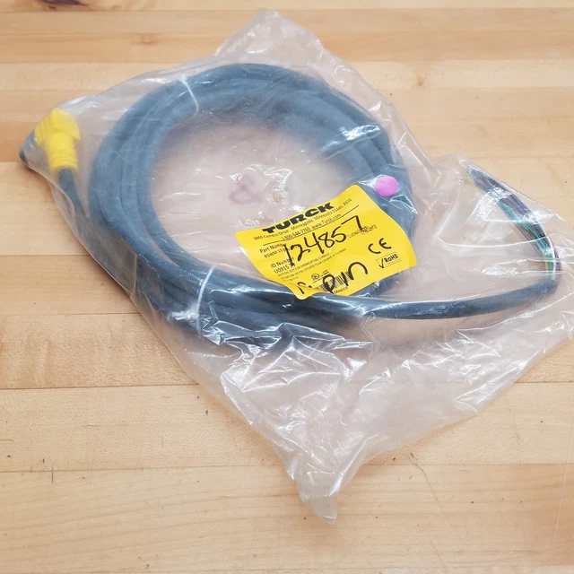 Turck BSWM19-996-5/S90 Male Connector, Right Angle, 19 PIN, 5 Meter, 19X22 AWG