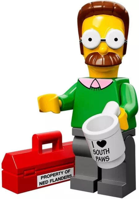 Lego 71005 The Simpsons Minifigure - Ned Flanders - in Foil Packet - NEW