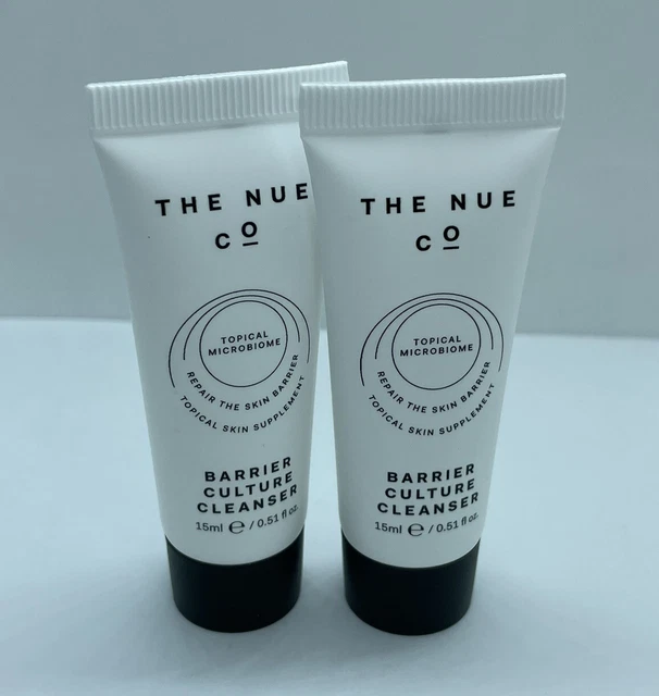 NEW 2X The NUE Co Barrier Culture Cleanser Topical Microbiome Travel SZ 0.5oz EA