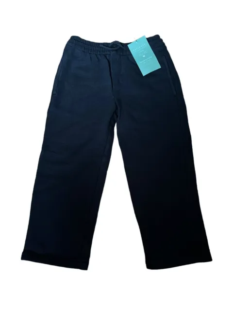 Monsoon Kids Boys Blue Trousers NWT Size 4 Years RRP £28 Designer Cotton