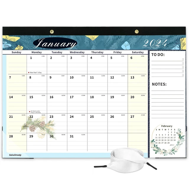 DESK CALENDAR 20242025 with Plastic Cover Jan. 2024July. 2025 18