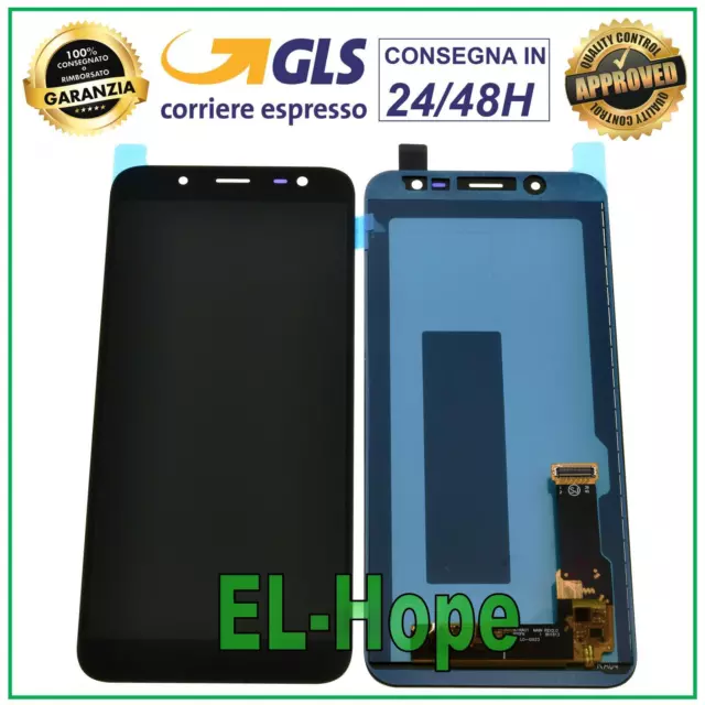 Display Lcd Per Samsung Galaxy J6 2018 Sm J600F N Touch Screen Vetro Schermo