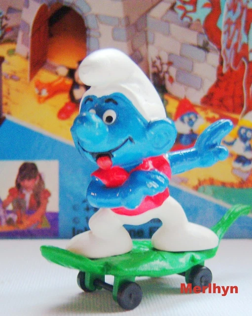 Schtroumpf Balai Gris 20193 – Peyo – Rare Figurine 1984 (cotation 15€)