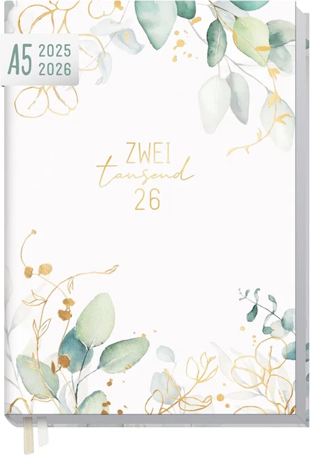 Häfft Business-Timer Deluxe 2025/2026 A5 - Terminplaner 18 Monate Nachtblau