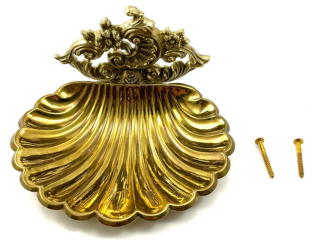 Solid Brass Regency Victorian Soap Dish ITEM # 0412/1-AB