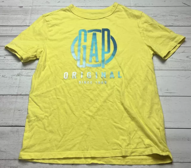 GAP Kids short sleeve yellow Graphic Print T Shirt Size XL