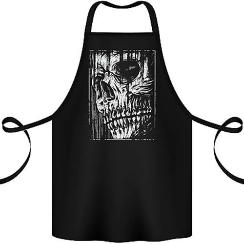 Grim Reaper Skull Gothic Biker Demon Cotton Apron 100% Organic