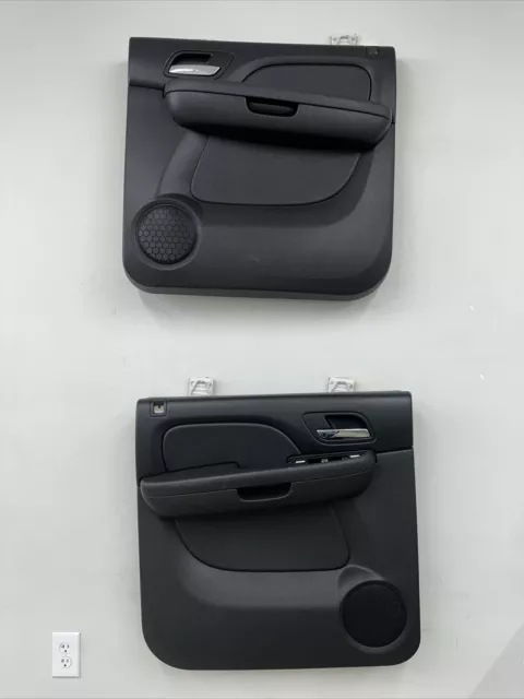 2007-2010 Chevy Avalanche Suburban GMC Yukon Set Of Rear Door Panels OEM Black
