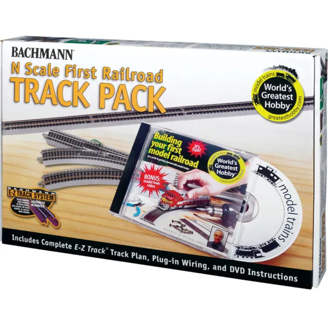 NEW Bachmann EZ-Track First Railroad Track Pack N Scale FREE US SHIP