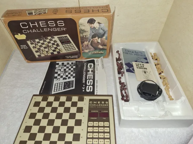 Vintage 1977 Chess Challenger By Fidelity Electronics 7 Levels Of Play *rare*