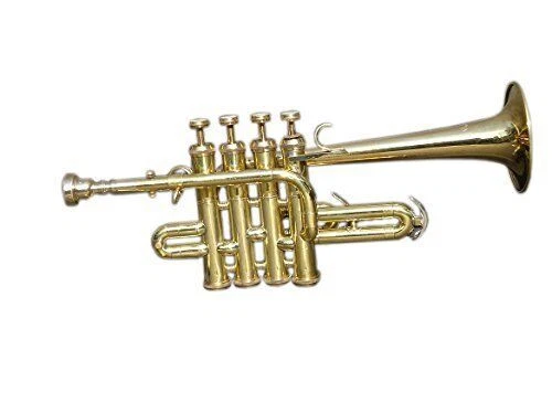 NEW BRASS FINISH Bb/A 3 Valve PICCOLO TRUMPET+FREE HARD CASE+MOUTHPIECE