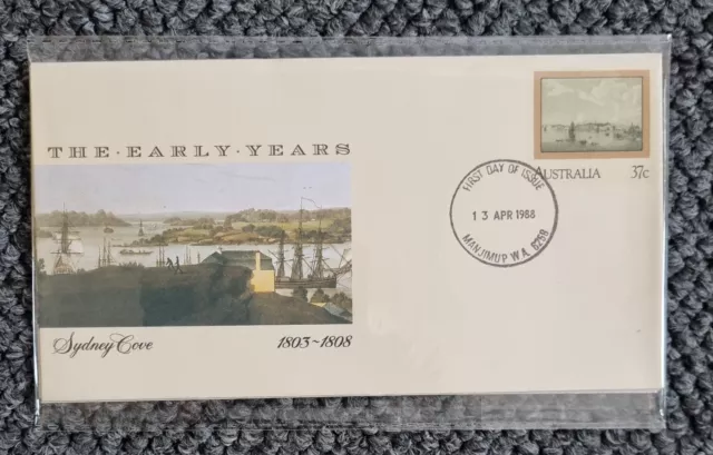Australia Pre-Stamped Envelope PSE FDC - 1988 The Early Years, SYDNEY (Set of 4) 2
