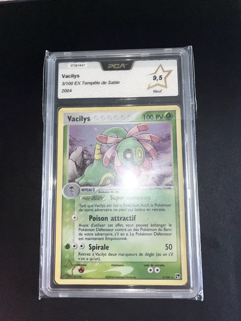 carte pokemon Vacilys holo 3/100 pca9.5 EX Tempête de Sable FR Neuf