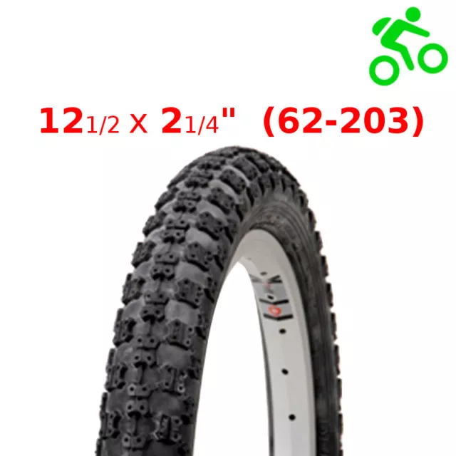 Chambre à air et pneu 12 pouces 12 1/2x2 1/4(62-203) pour vélo