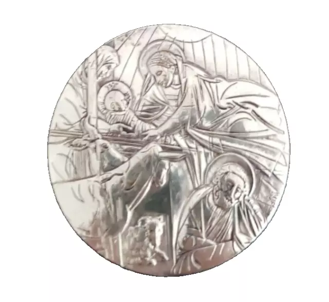 VATIKAN 2004 -  Kursmünzsatz Premium PP  mit Silbermedaille - Die Geburt Christi 2