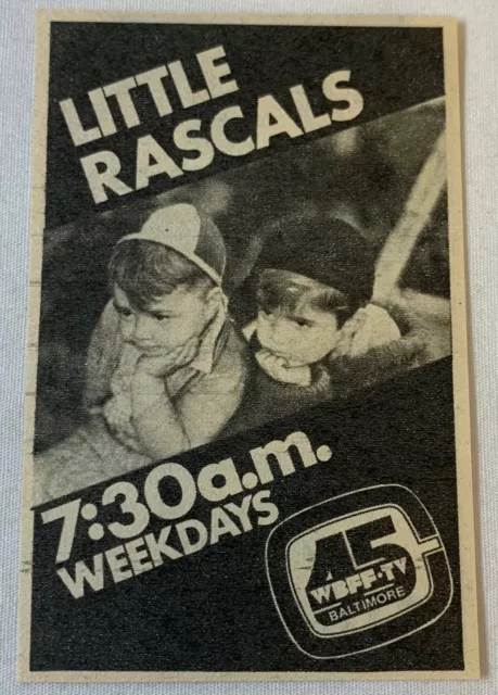1976 Piccolo Wbff TV Ad ~ Piccolo Rascals Spanky