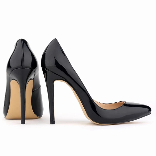 ESCARPINS CLASSE SEXY Aspect Cuir Vernis Haut Talon NEUVES P35 a 42 12couleurs EUR 39 95 PicClick FR
