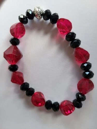 Bracelet Manchette Triple Rang En Perles De Rocaille Bleues - Verre Et Plastique - Fait Main - Neuf étiqueté