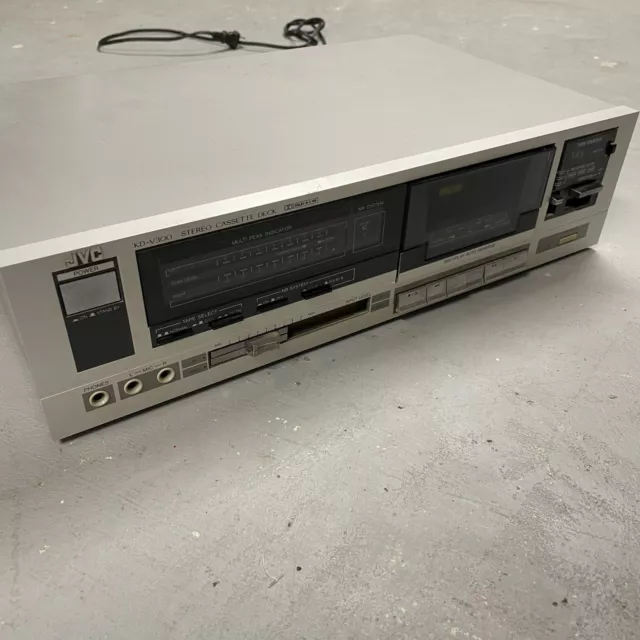 Vintage JVC KD-V300JStereo CASSETTE DECK with Dolby B and C Powers but For Parts