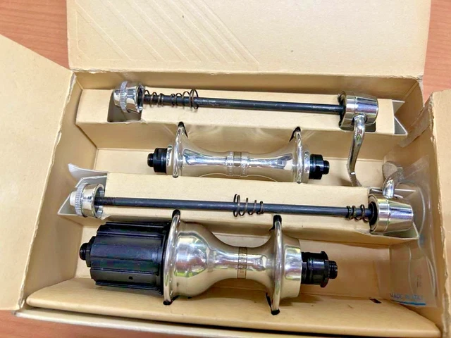 Moyeux Campagnolo Record 9v – 32 Trous, 100/130 Mm, Aluminium, Vintage (années 90)