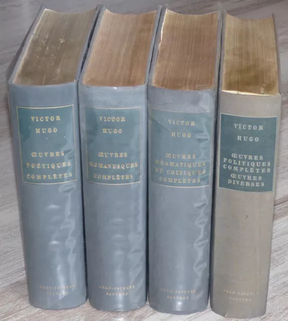 Victor Hugo, Œuvres complètes en 4 volumes, chez J.J. Pauvert - 1961