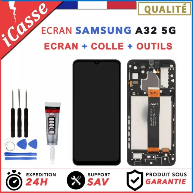 ECRAN COMPLET pour SAMSUNG GALAXY A32 5G A326F A326B + CHASSIS + OUTILS + COLLE