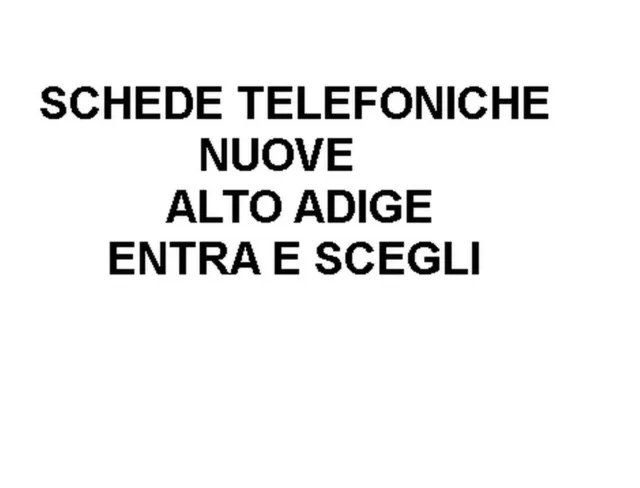 Scheda Telefonica Nuova Alto Adige Dal N° 2 Al N° 75 Entra E Scegli