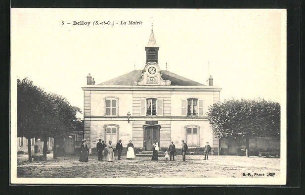 CPA Belloy, La Mairie