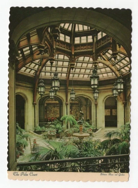 The Palm Court Biltmore House & Gardens Asheville NC Postcard Unposted
