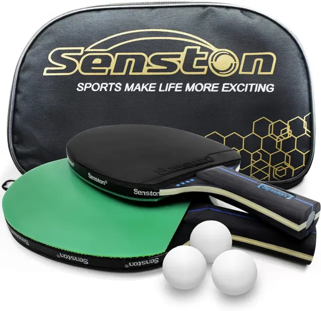 Senston Table Tennis Rackets with Balls Ping Pong Paddle Sets, Table Tennis Bat