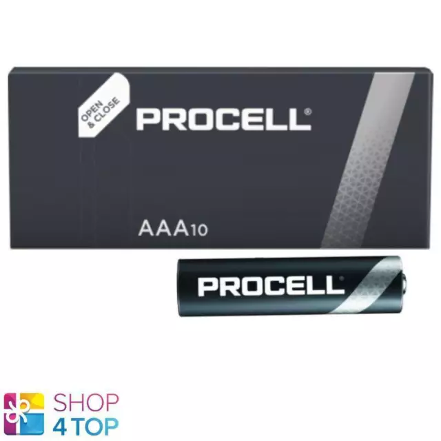 10 Duracell Procell Aaa Alkaline Profession Lr03 Batterien 1.5V Exp 2026 Neu