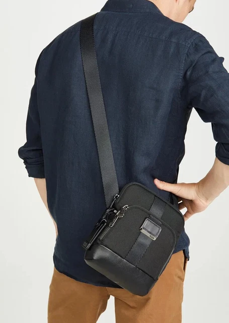 Tumi Alpha Bravo Barksdale Black Crossbody Bag NWT 5