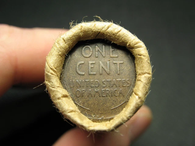Estate Sale! One Old Lincoln Penny Roll 1909 Vdb /1909-P Wheat Cent End Lot 429L