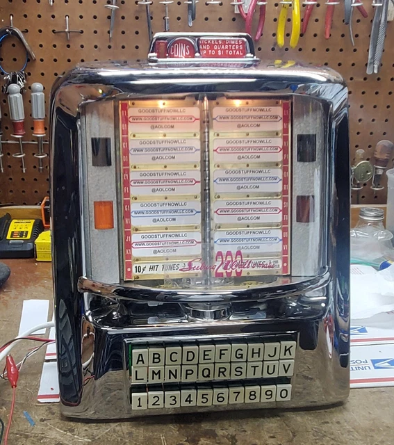 SEEBURG JUKEBOX WALLBOX 3WA-200 RESTORED and RECHROMED STOCK #5089