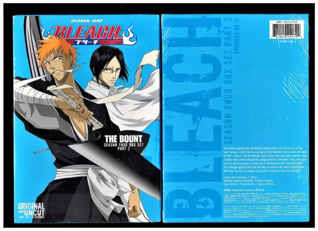 Bleach Shonen Jump Episodes 80-91 DVD Set Four Part 2 3-Discs Season 4!  UNCUT!!! 