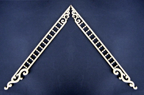 Dollhouse Miniature 1:24 Scale Gable Apex Trim