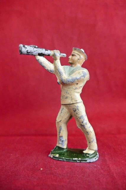 Soldat Plomb Creux Marine Française WWI – 65mm – Authentique D’époque