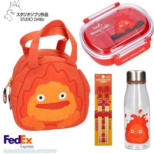 STUDIO GHIBLI HOWL'S Moving Castle Calcifer Mini Tote Bag Lunch Box
