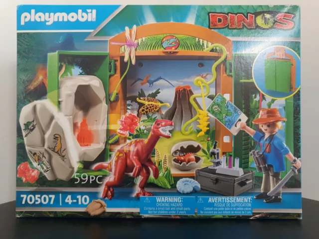 Playmobil Dinos 70507 Spielbox Dinoforscher NEU & OVP Dinosaurier T-Rex Koffer