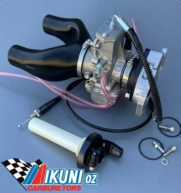 Yamaha Kick Start TT XT600 Mikuni TM38 Flatslide Single Carb Conversion Kit