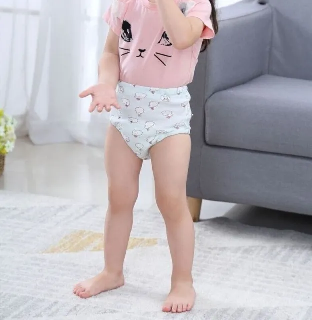 Cloth Diaper Baby Reusable Cotton Training Pants Washable Nappy Infant Underwear 8