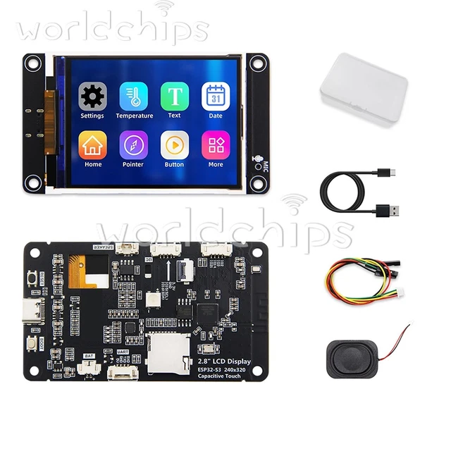 ESP32-S3 DEV BOARD WiFi Bluetooth intelligent 2.8" TFT display supports ...