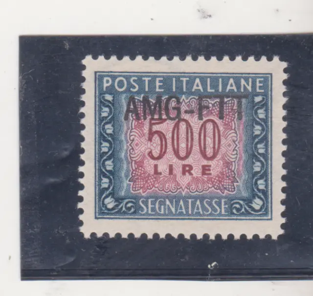 Italy  AMG Trieste Zone A Scott # 29  Postage due Stamp VF Mint LH OG 1952 $115.