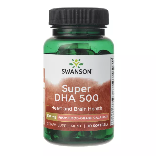 Swanson Super DHA 500, 30 Kapseln