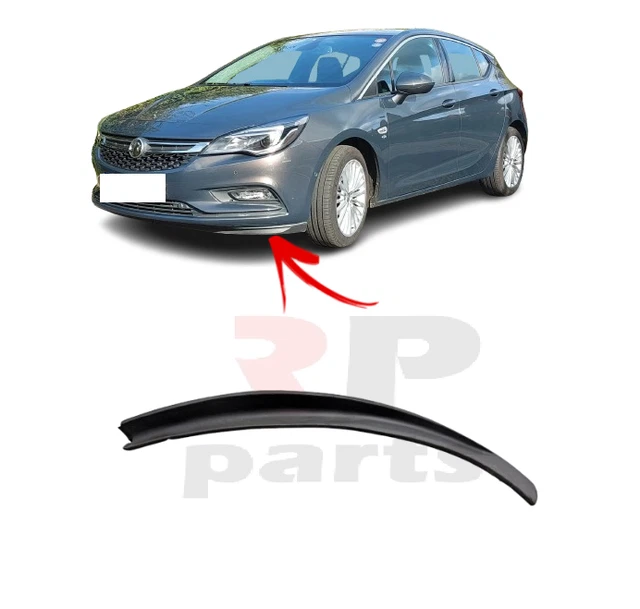 Kit Spoiler Avant Et Bas De Caisse Pour Vauxhall Opel Astra OPC - Noir Brillant - Pièce Directe